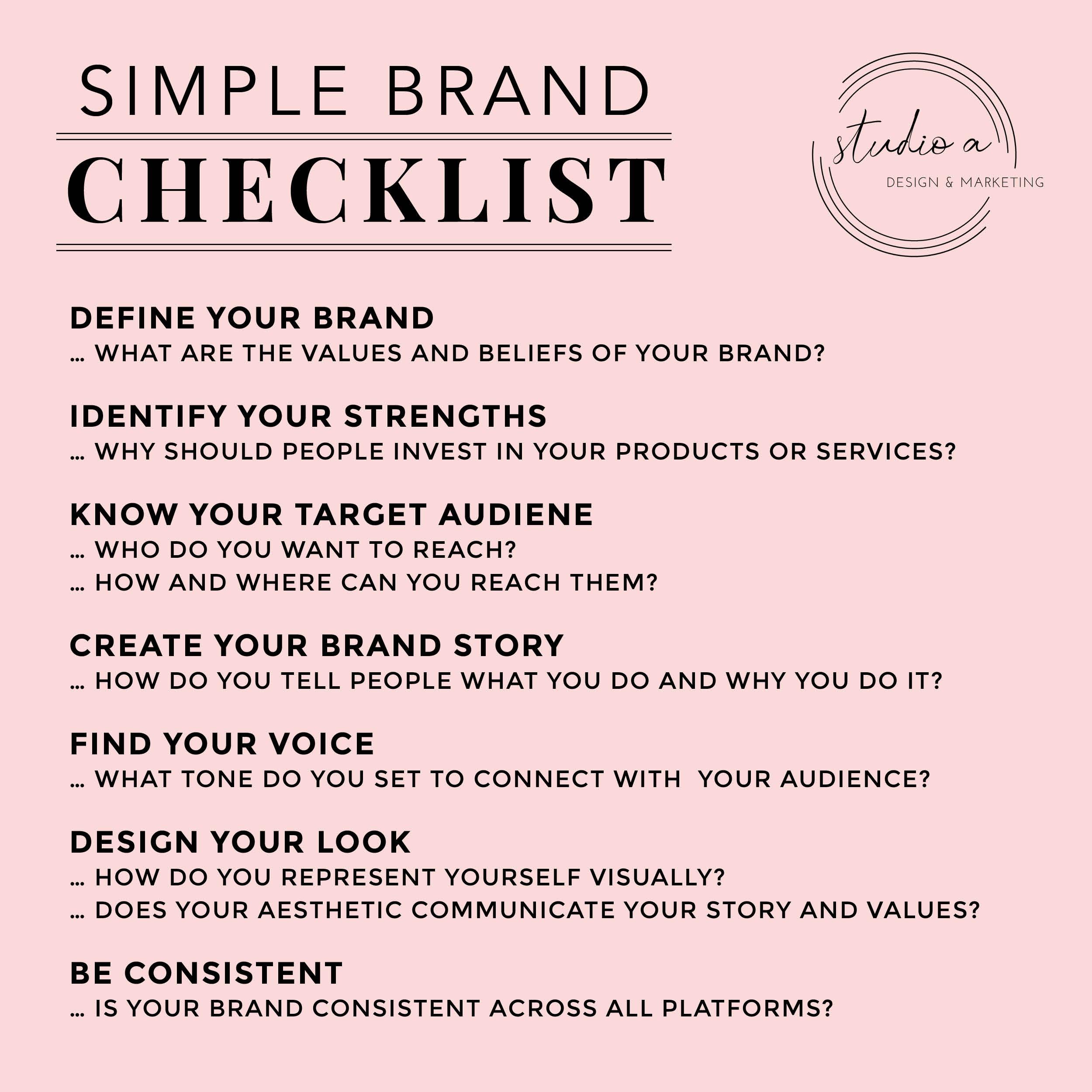 brand checklist
