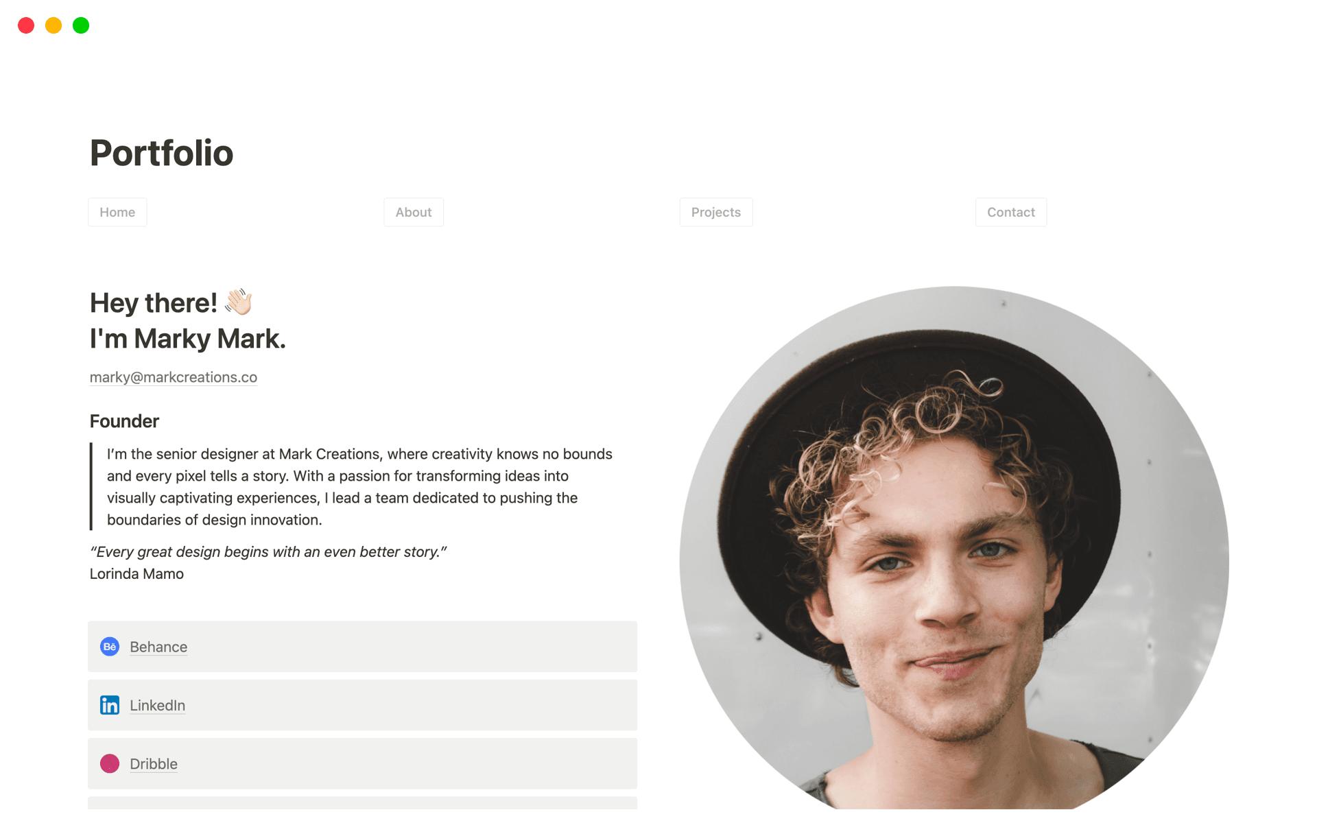 Portfolio online