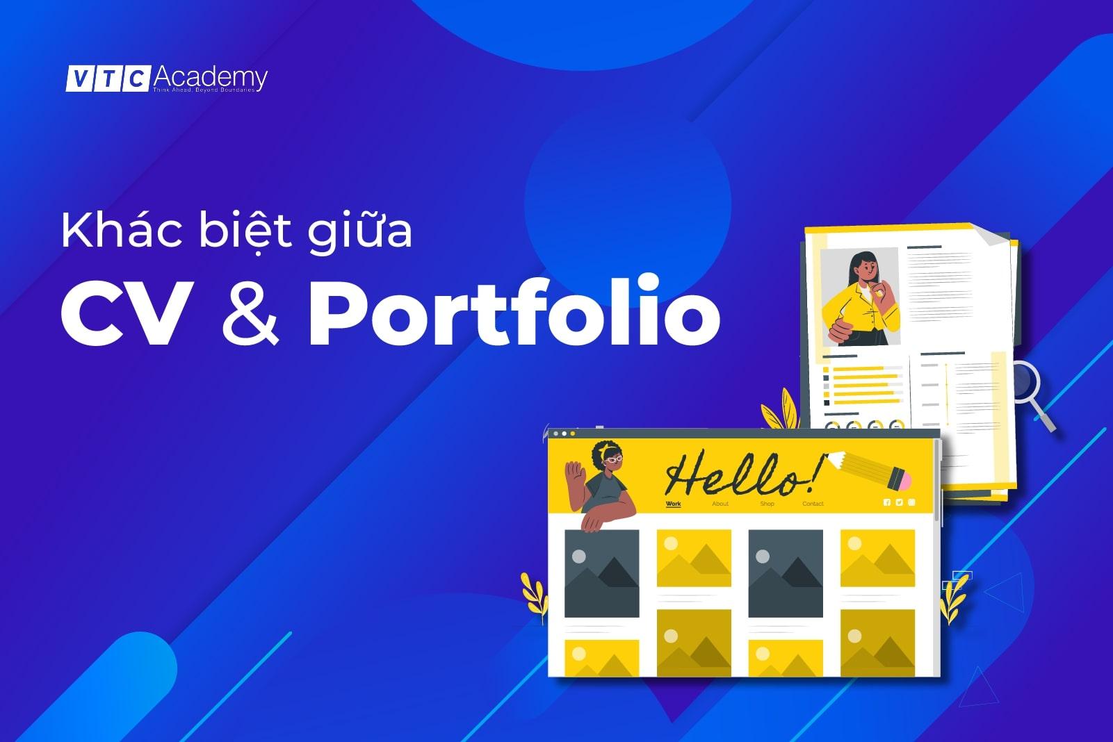 So sánh Portfolio và CV